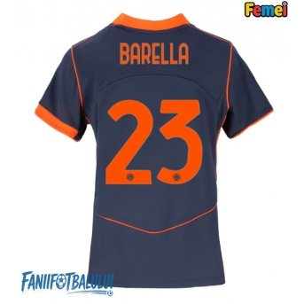 Inter Milan Nicolo Barella #23 Tricou Fotbal Replică 2025-26 Femei Treilea